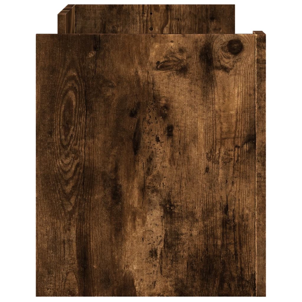 Comodă TV, stejar fumuriu, 100x35x40 cm, lemn prelucrat GartenMobel Dekor