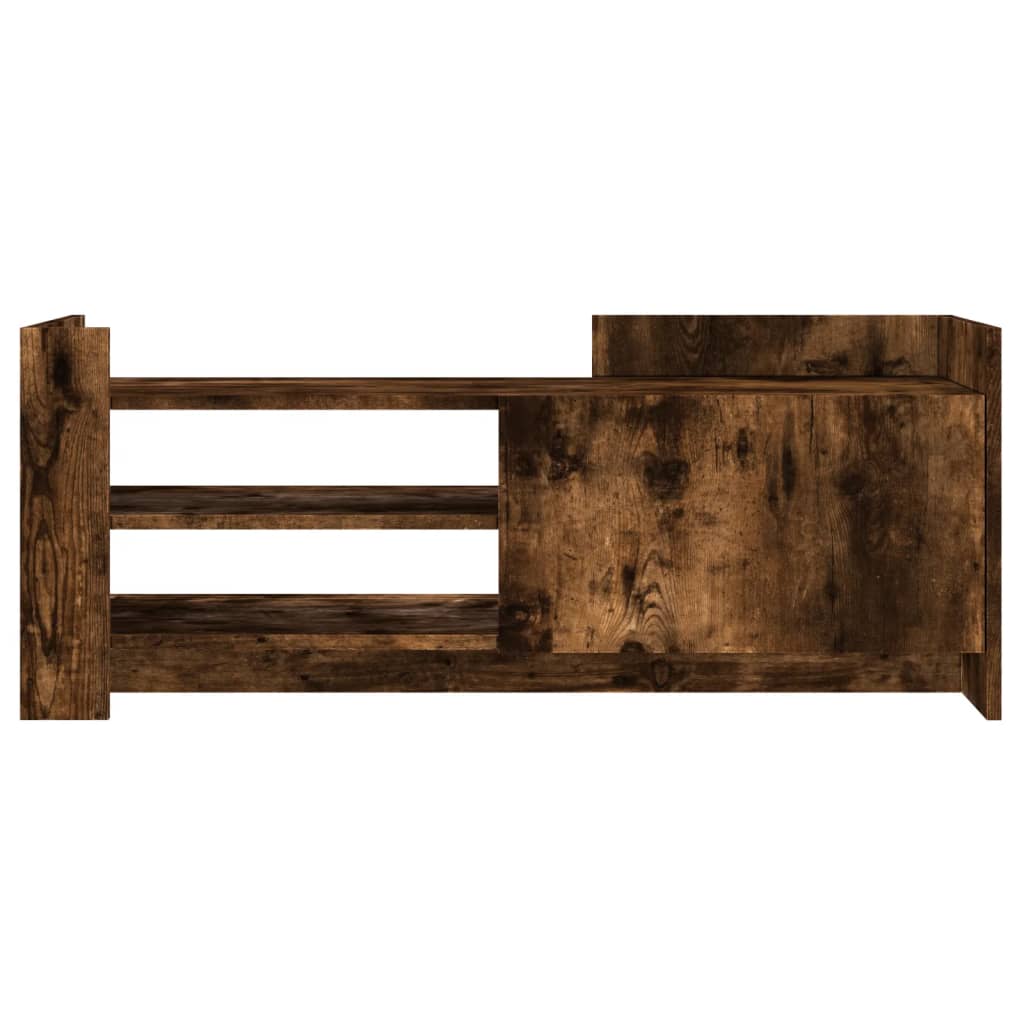 Comodă TV, stejar fumuriu, 100x35x40 cm, lemn prelucrat GartenMobel Dekor