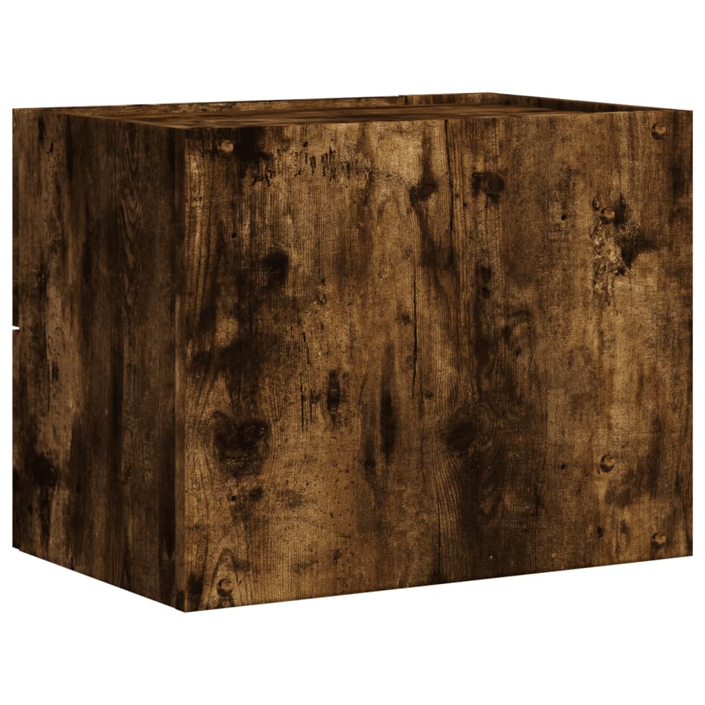 Noptiere de perete, 2 buc., stejar fumuriu, 45x30x35 cm GartenMobel Dekor