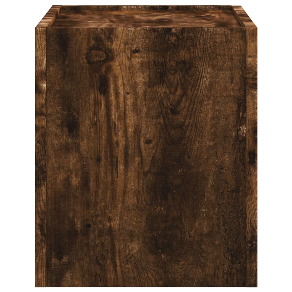 Noptiere de perete, 2 buc., stejar fumuriu, 45x30x35 cm GartenMobel Dekor