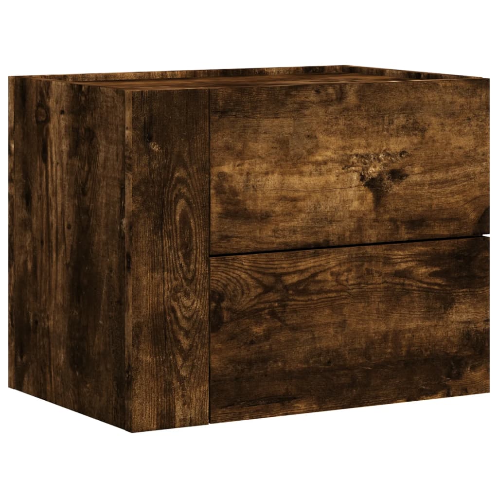 Noptiere de perete, 2 buc., stejar fumuriu, 45x30x35 cm GartenMobel Dekor