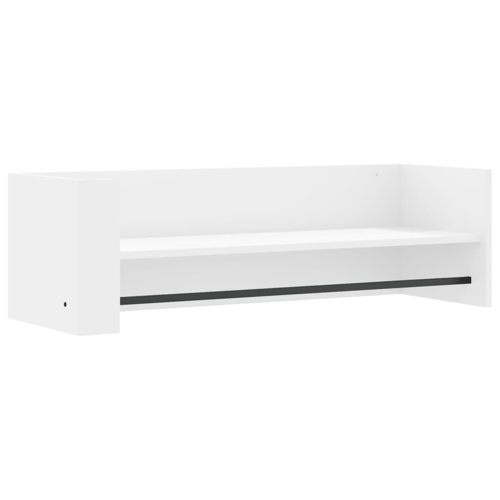 Raft de perete, alb, 100x35x30,5 cm, lemn prelucrat GartenMobel Dekor
