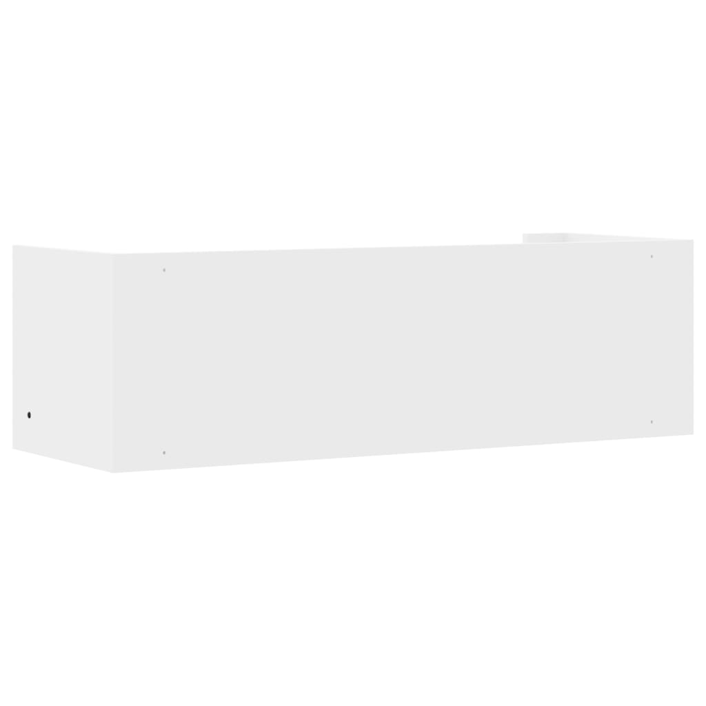 Raft de perete, alb, 100x35x30,5 cm, lemn prelucrat GartenMobel Dekor
