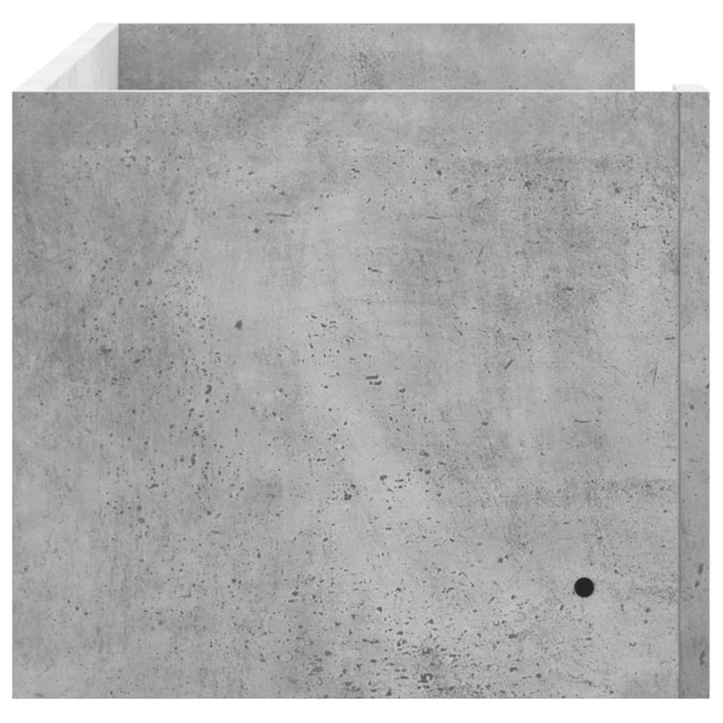 Raft de perete, gri beton, 100x35x30,5 cm, lemn prelucrat GartenMobel Dekor