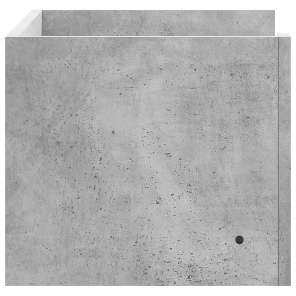 Raft de perete, gri beton, 70,5x35x30,5 cm, lemn prelucrat GartenMobel Dekor