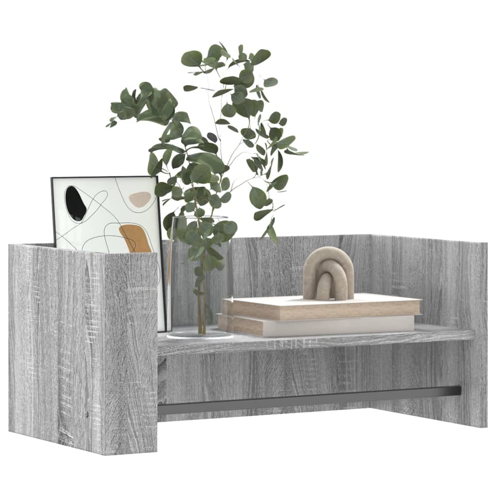 Raft de perete, gri sonoma, 70,5x35x30,5 cm, lemn prelucrat GartenMobel Dekor