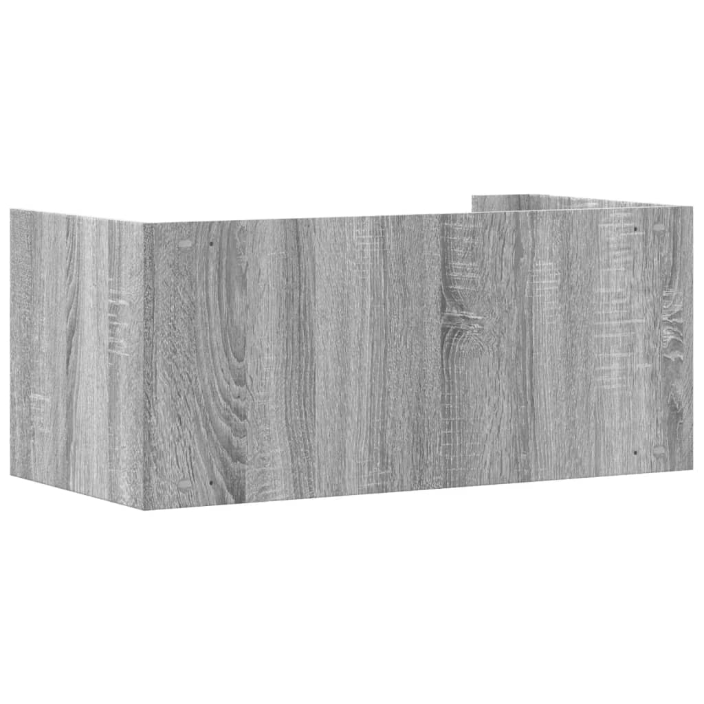 Raft de perete, gri sonoma, 70,5x35x30,5 cm, lemn prelucrat GartenMobel Dekor