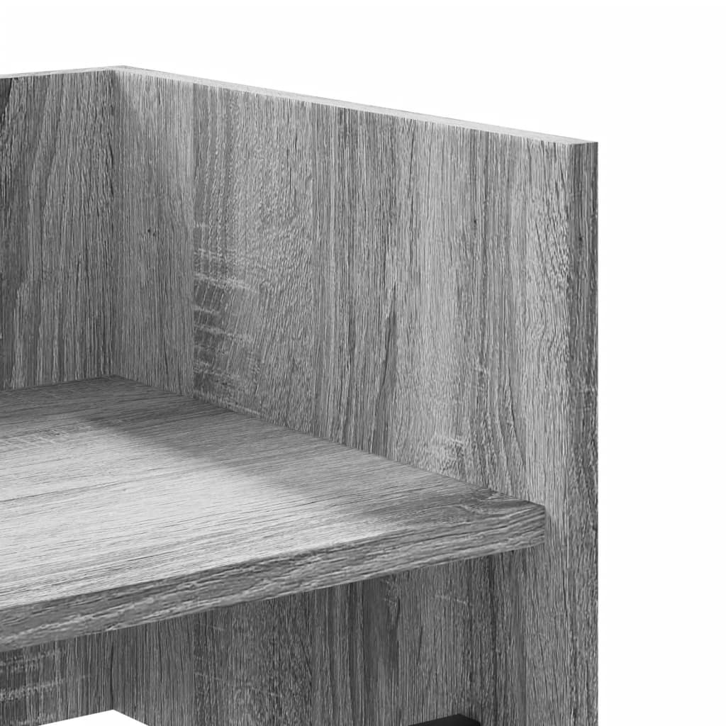 Raft de perete, gri sonoma, 70,5x35x30,5 cm, lemn prelucrat GartenMobel Dekor