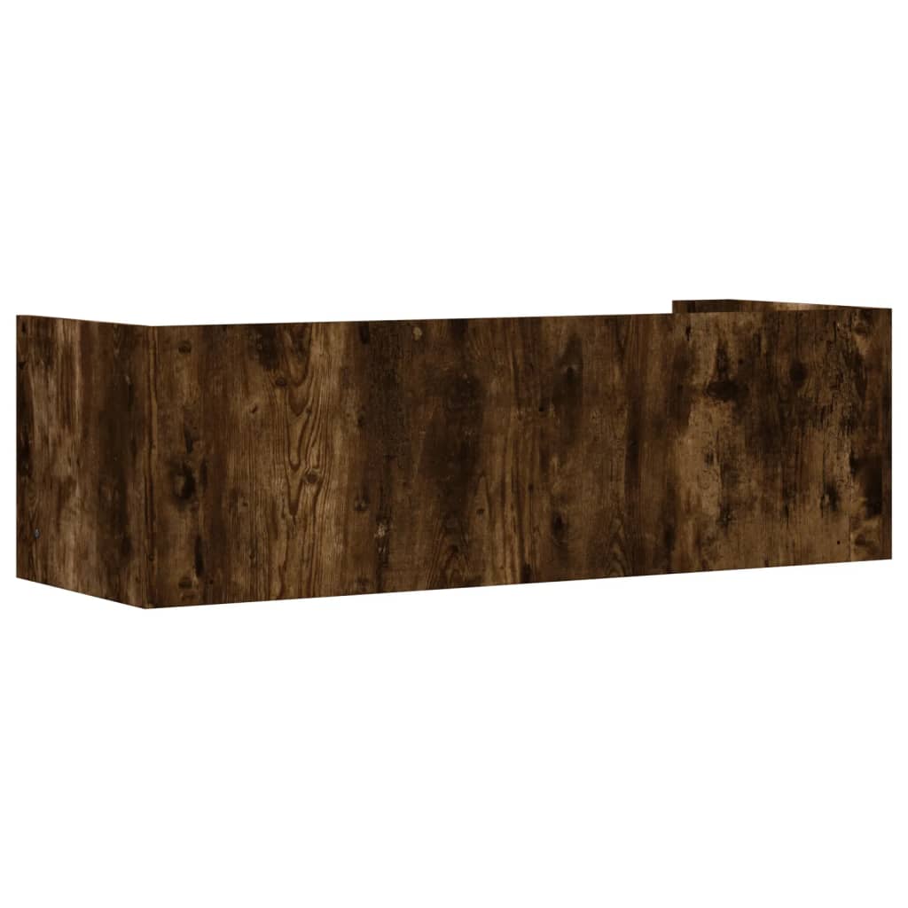 Raft de perete, stejar fumuriu, 100x35x30,5 cm, lemn prelucrat GartenMobel Dekor