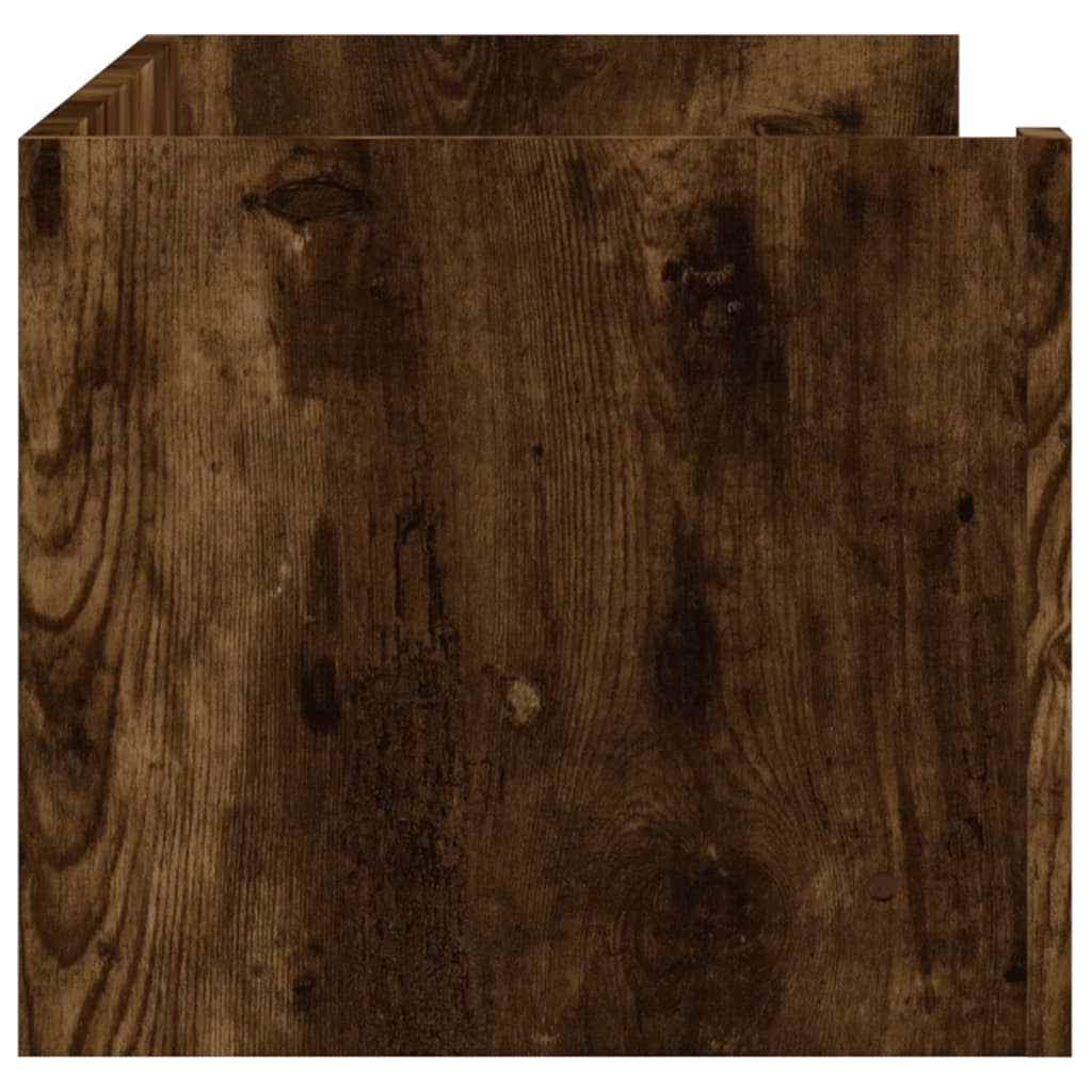 Raft de perete, stejar fumuriu, 100x35x30,5 cm, lemn prelucrat GartenMobel Dekor