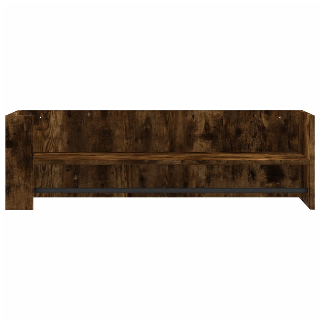 Raft de perete, stejar fumuriu, 100x35x30,5 cm, lemn prelucrat GartenMobel Dekor