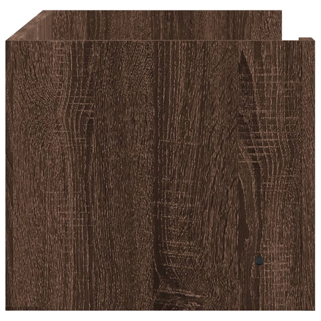 Raft de perete, stejar maro, 100x35x30,5 cm, lemn prelucrat GartenMobel Dekor