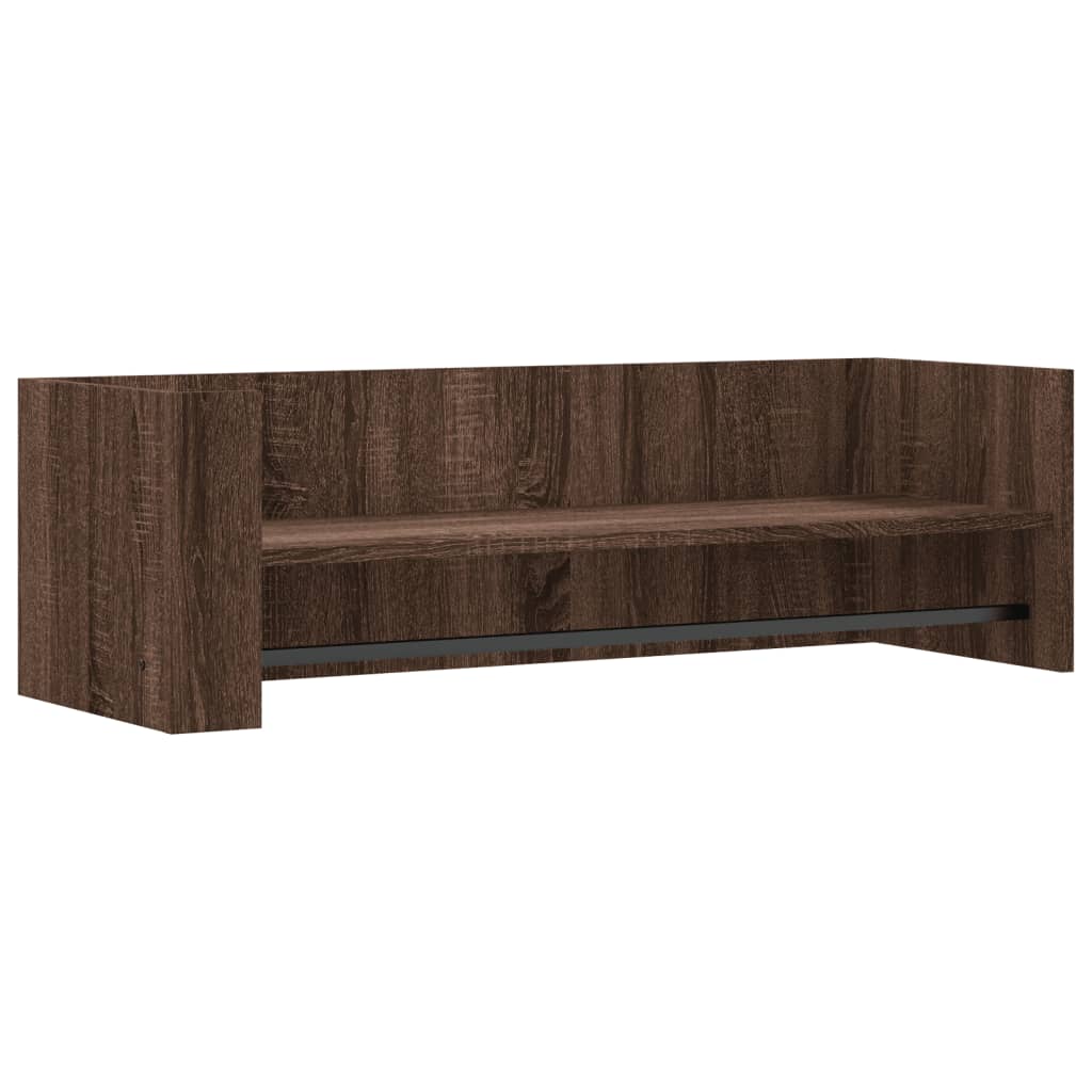 Raft de perete, stejar maro, 100x35x30,5 cm, lemn prelucrat GartenMobel Dekor