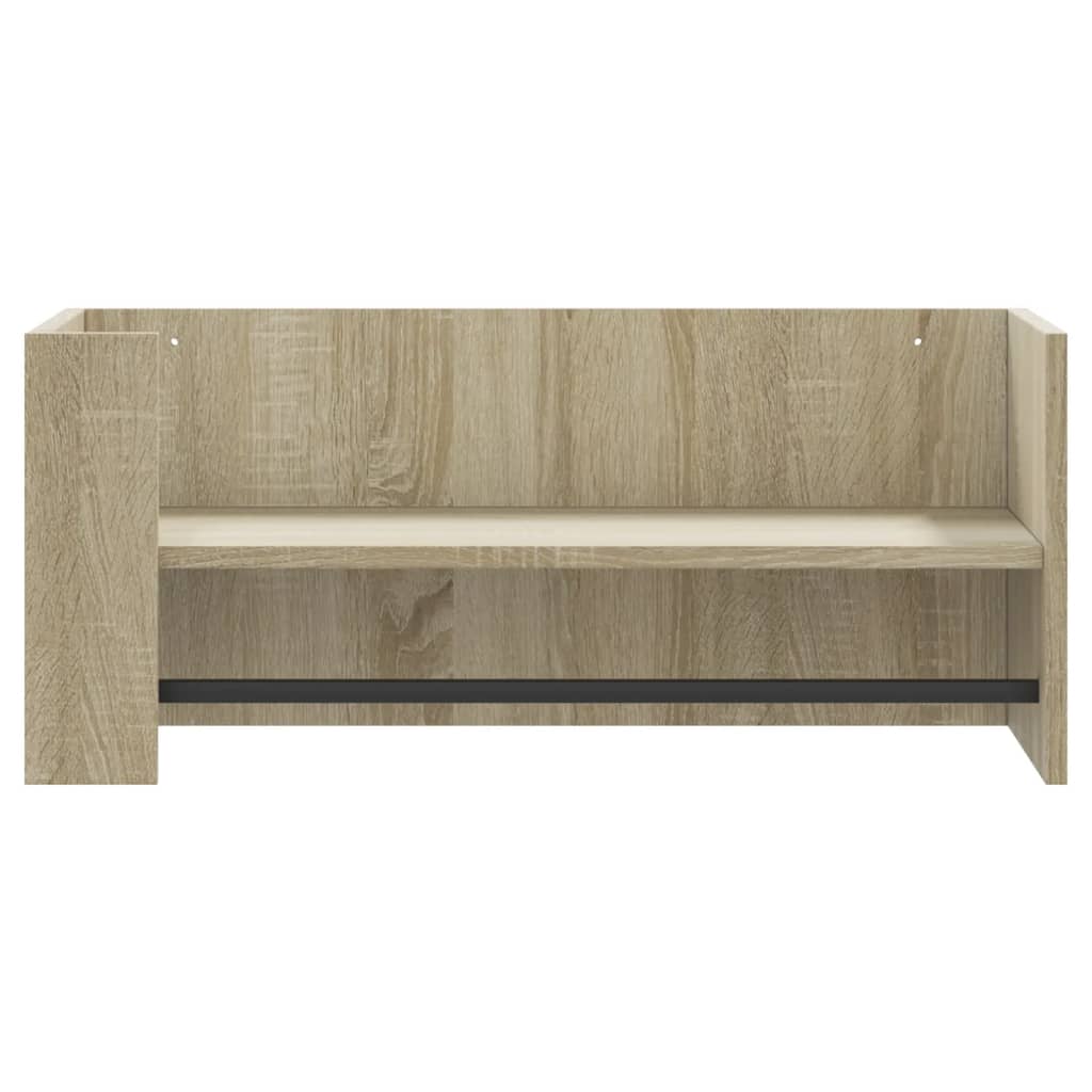 Raft de perete, stejar sonoma, 70,5x35x30,5 cm, lemn prelucrat GartenMobel Dekor