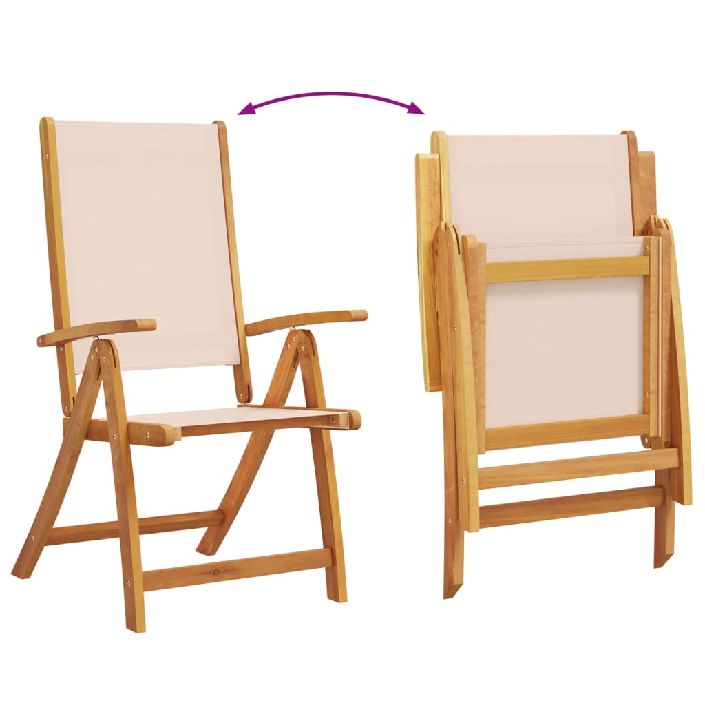 Set mobilier de grădină, 9 piese, lemn masiv acacia/textilenă GartenMobel Dekor