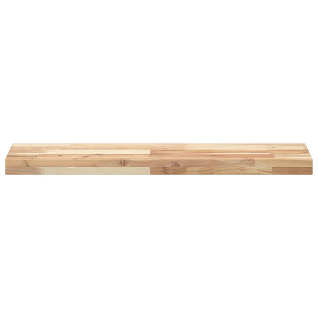 Rafturi suspendate 2 buc. 80x20x4 cm lemn masiv acacia netratat GartenMobel Dekor
