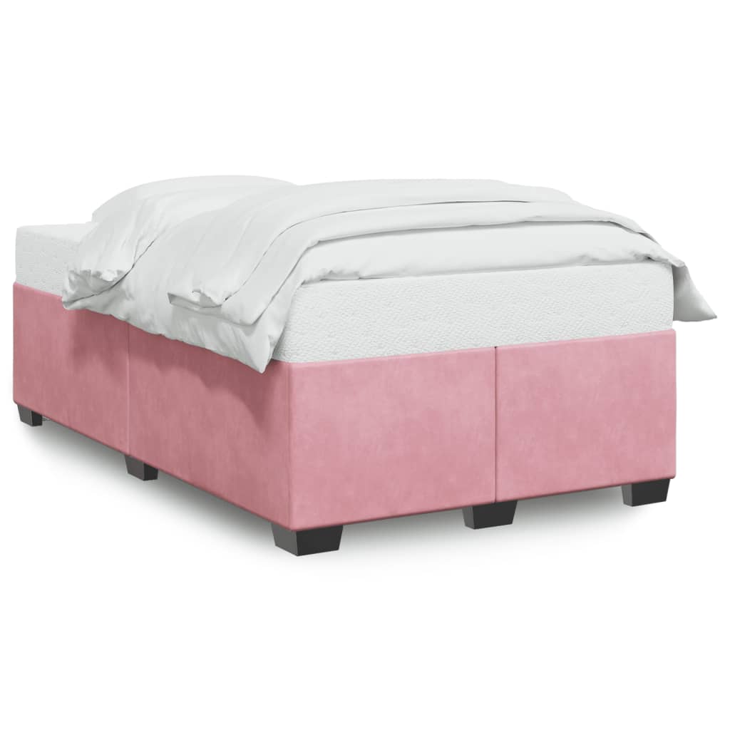 Cadru de pat, roz, 120x200 cm, catifea GartenMobel Dekor