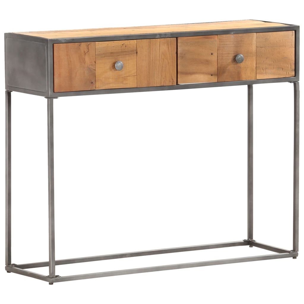 Masă consolă, 90 x 30 x 75 cm, lemn masiv reciclat GartenMobel Dekor