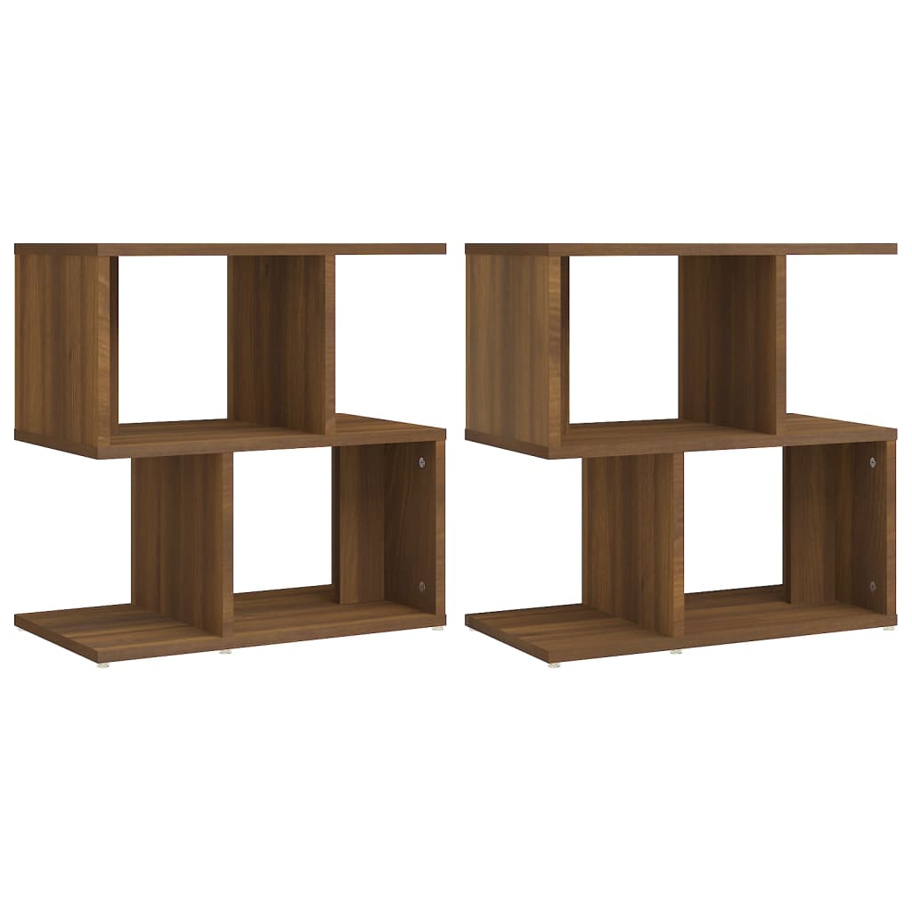 Noptiere, 2 buc., stejar maro, 50x30x51,5 cm, lemn prelucrat GartenMobel Dekor