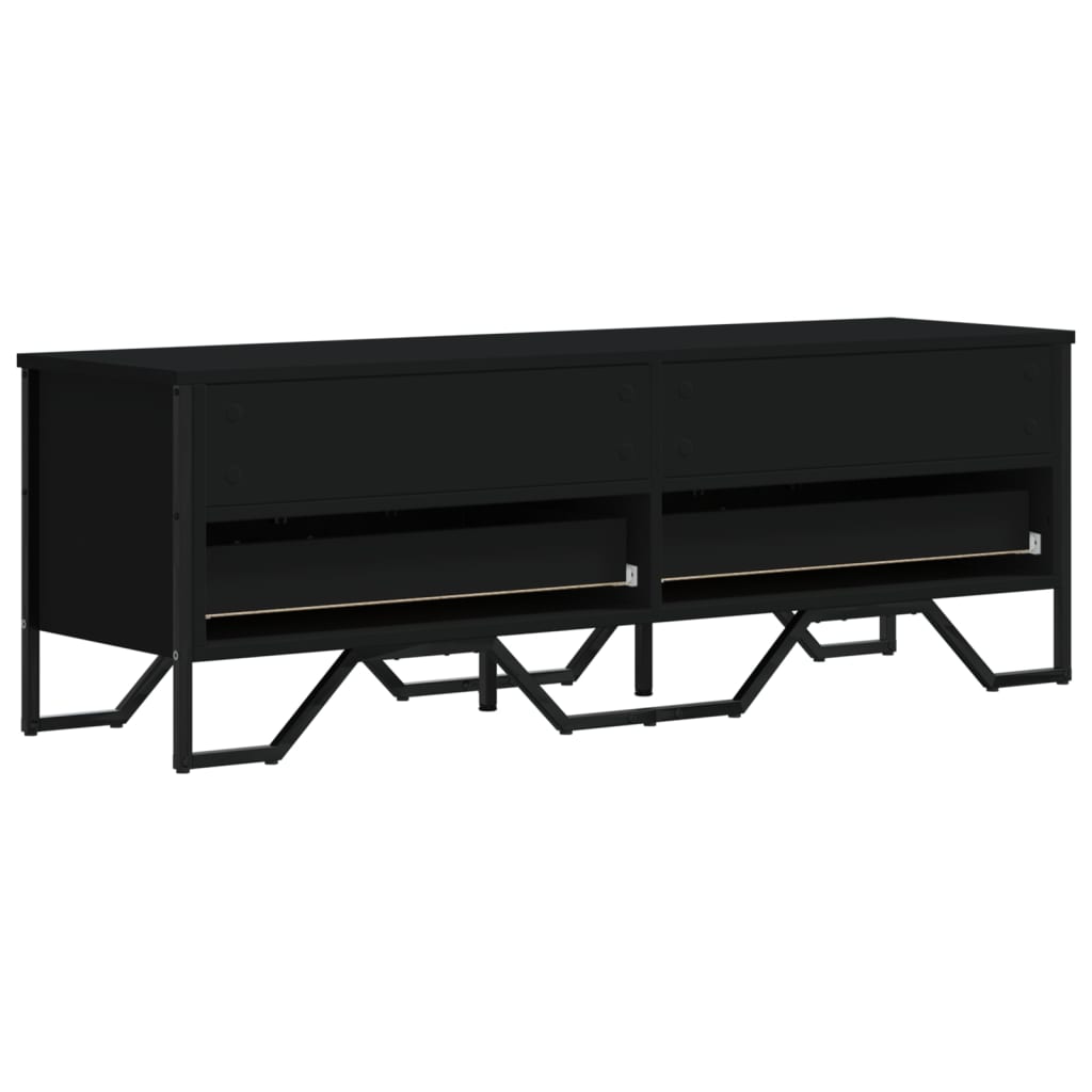 Dulap TV, negru, 122x34x41 cm, lemn prelucrat GartenMobel Dekor