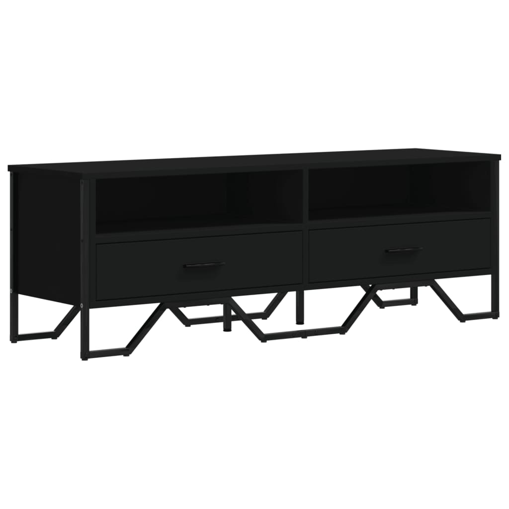 Dulap TV, negru, 122x34x41 cm, lemn prelucrat GartenMobel Dekor
