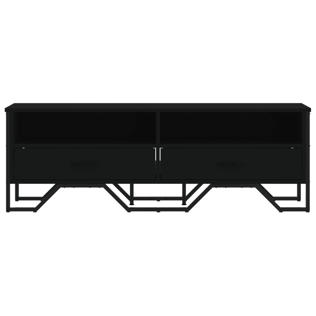 Dulap TV, negru, 122x34x41 cm, lemn prelucrat GartenMobel Dekor