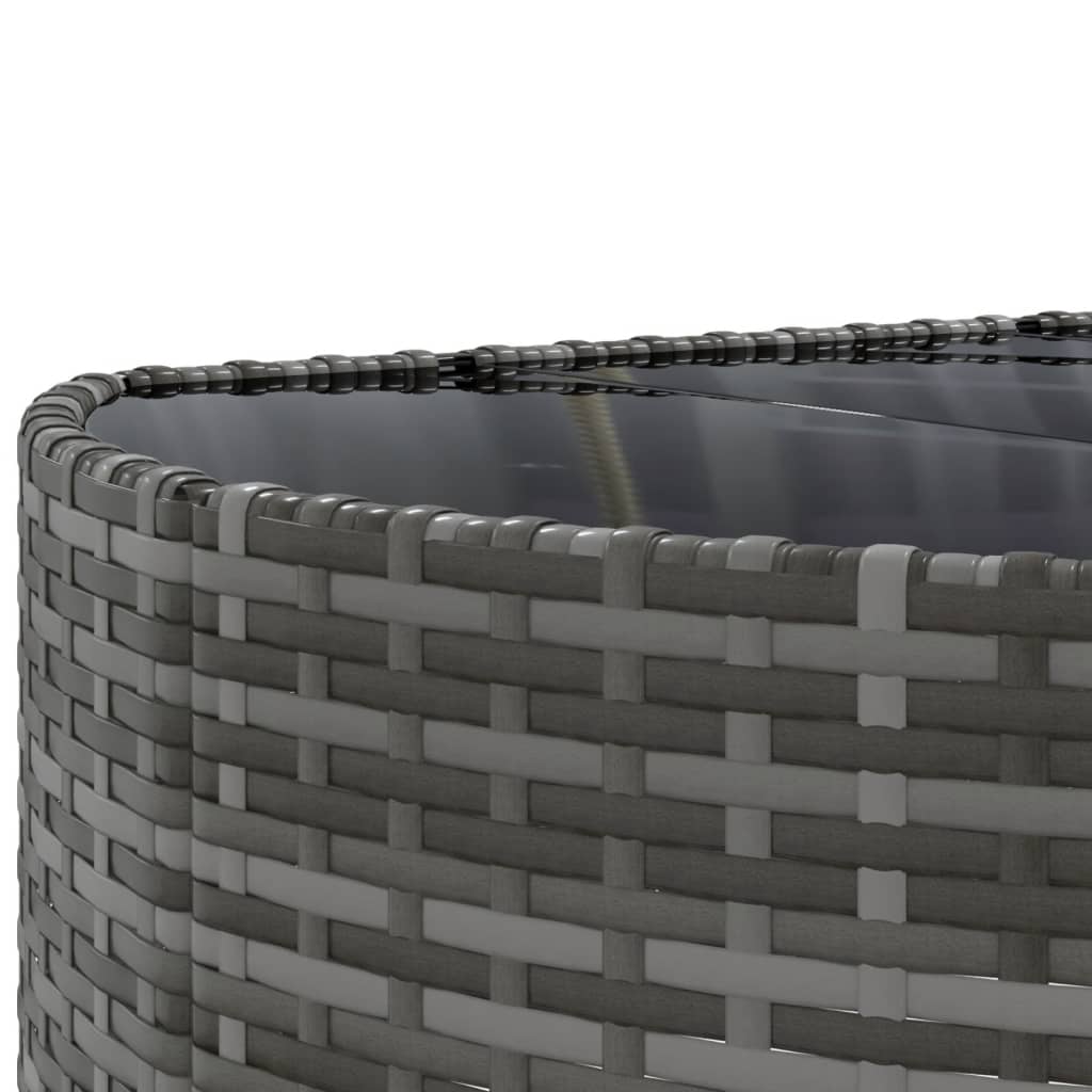 Set canapele de grădină cu perne, 8 piese, gri, poliratan GartenMobel Dekor