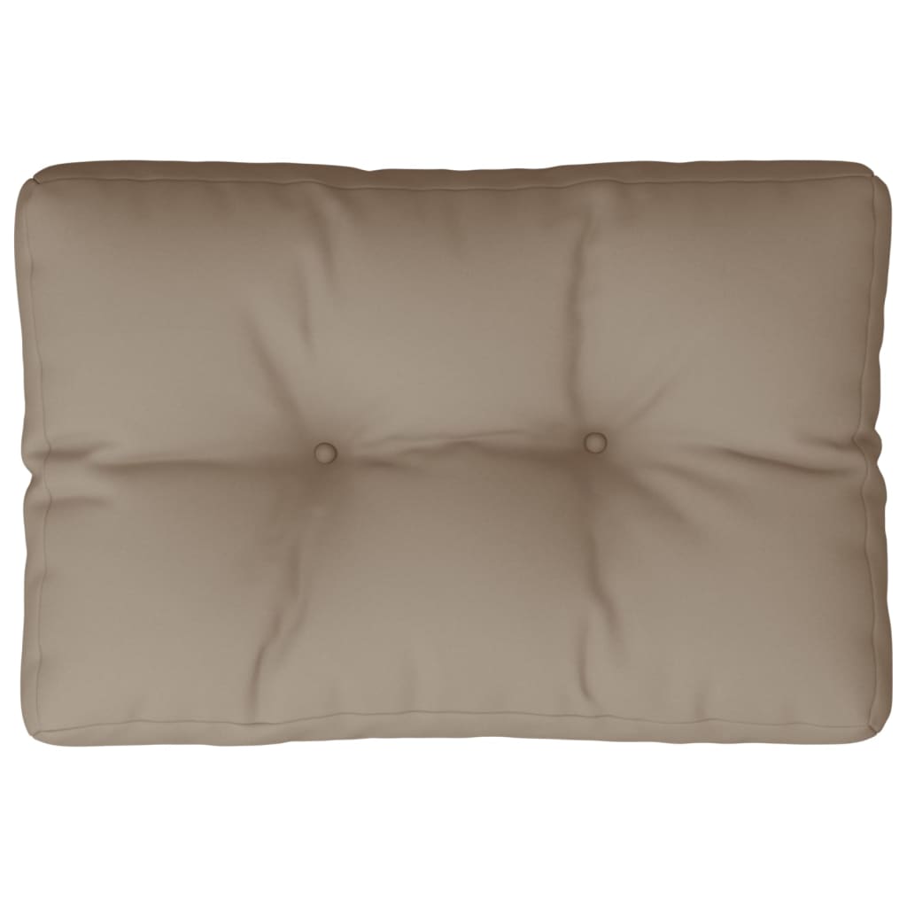 Pernă de paleți, gri taupe, 60x40x12 cm, material textil GartenMobel Dekor