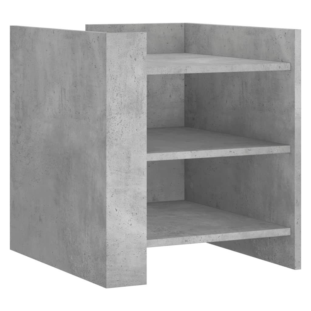 Noptieră, gri beton, 45x50x50 cm, lemn prelucrat GartenMobel Dekor