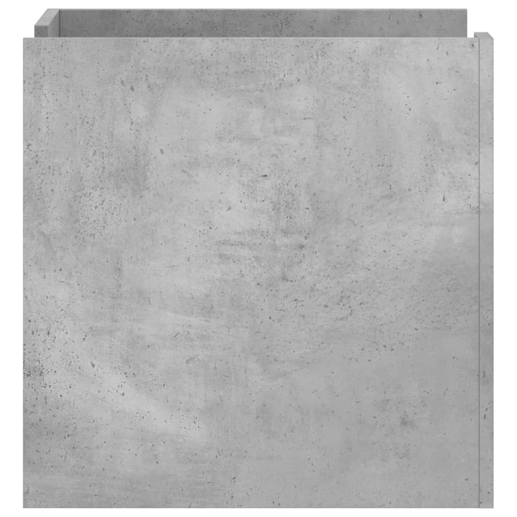 Noptieră, gri beton, 45x50x50 cm, lemn prelucrat GartenMobel Dekor