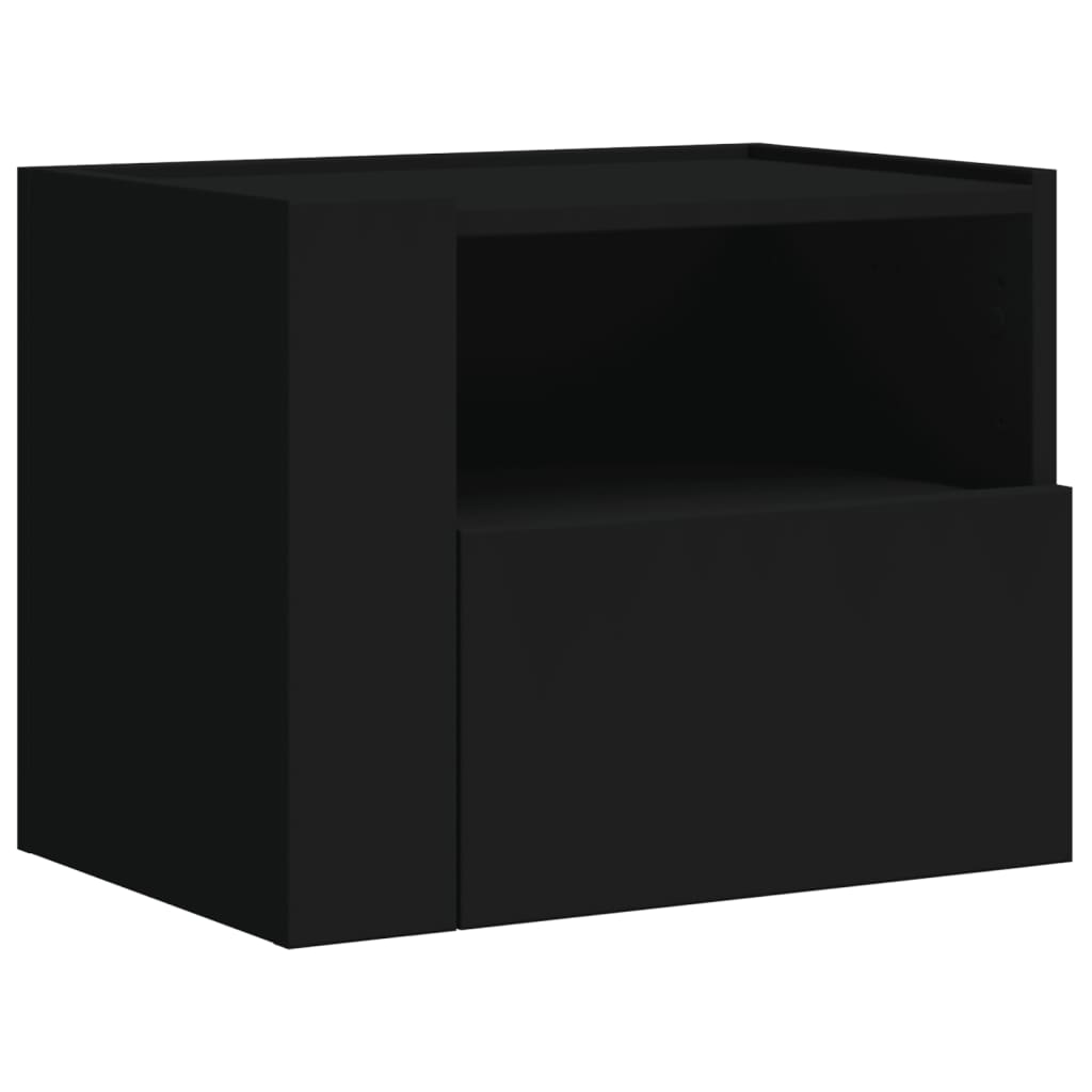 Noptieră de perete, negru, 45x30x35 cm GartenMobel Dekor