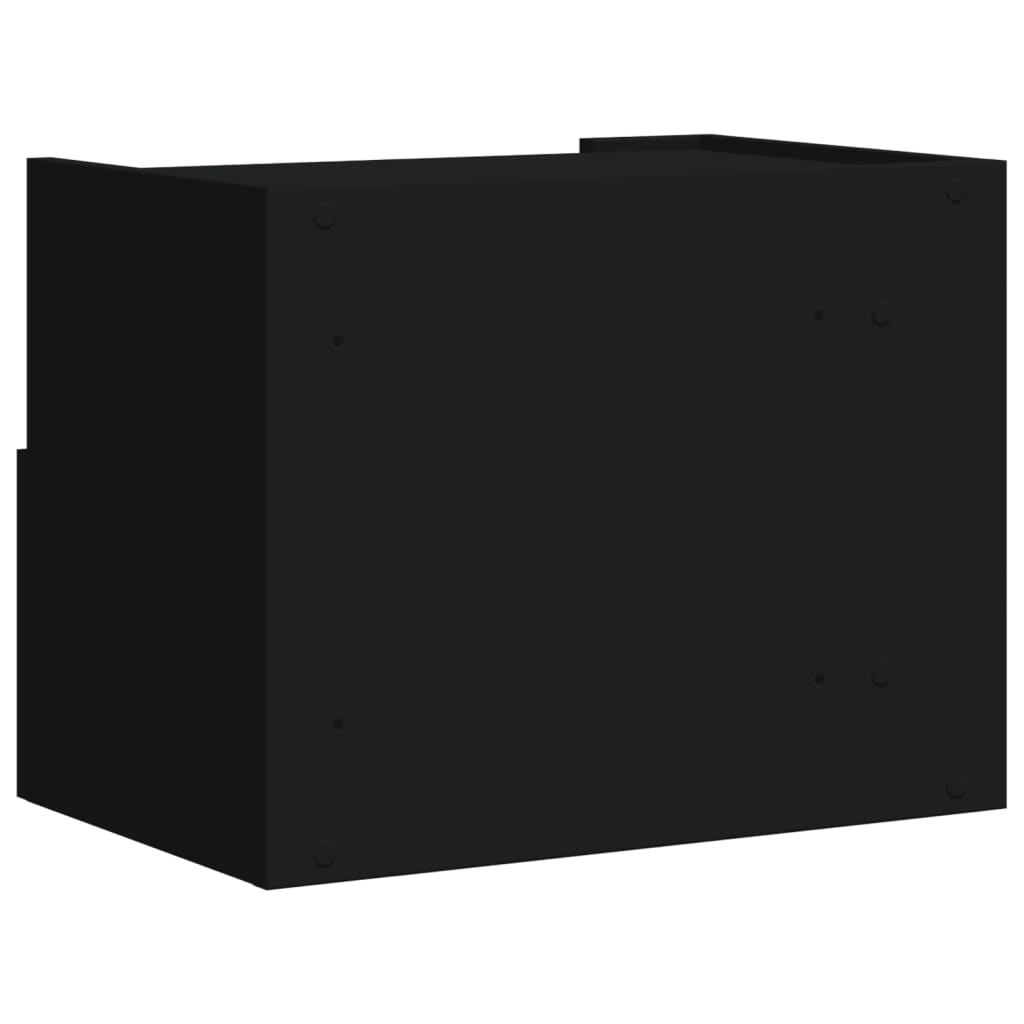 Noptieră de perete, negru, 45x30x35 cm GartenMobel Dekor
