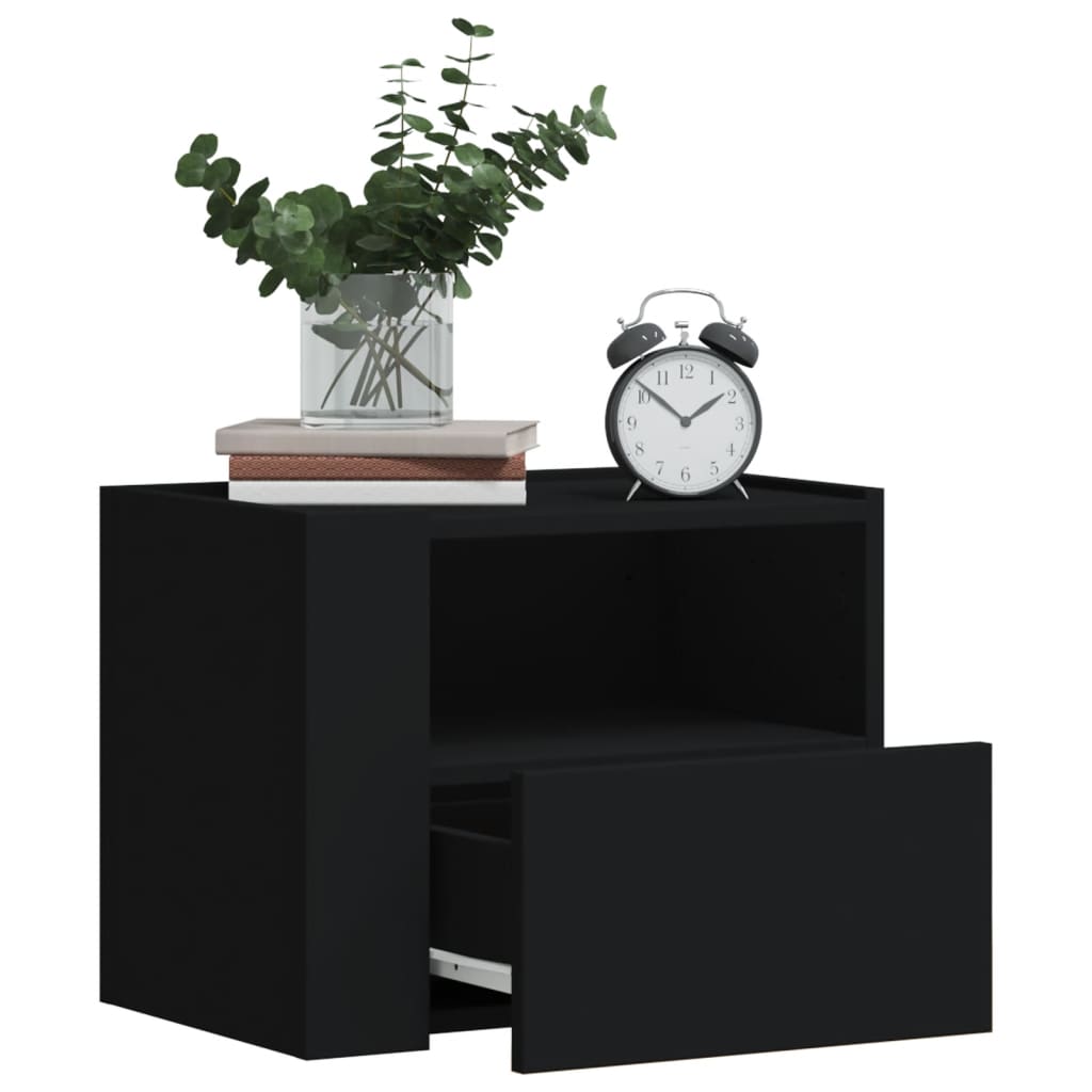 Noptiere de perete, 2 buc., alb, 45x30x35 cm GartenMobel Dekor