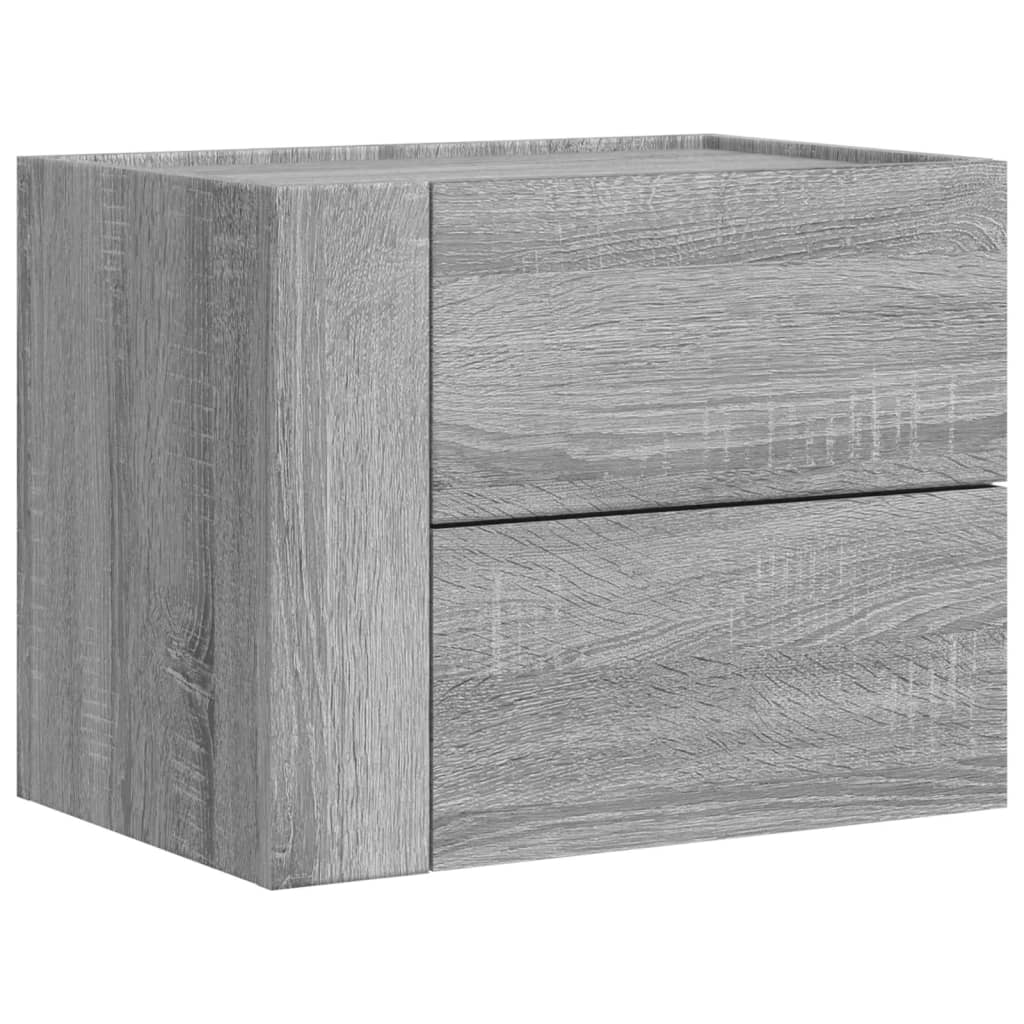 Noptiere de perete, 2 buc., gri sonoma, 45x30x35 cm GartenMobel Dekor
