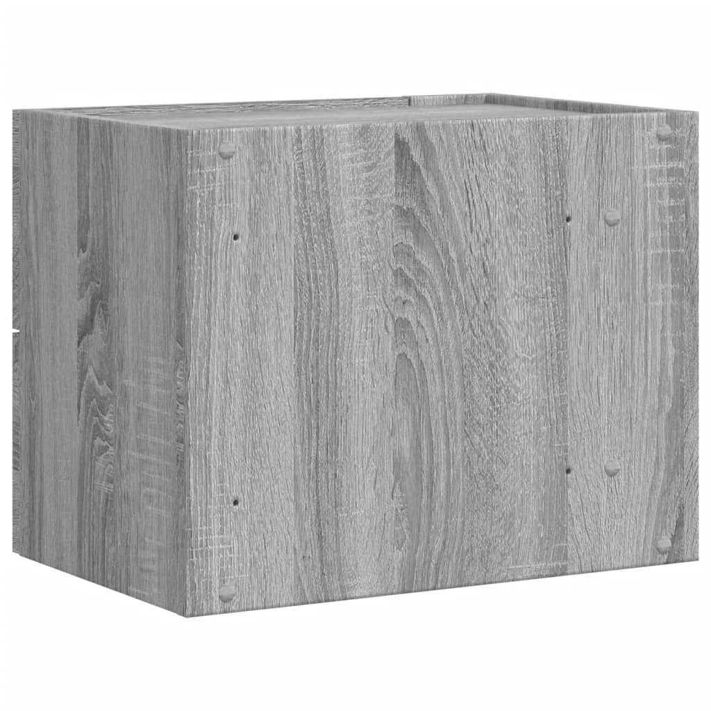 Noptiere de perete, 2 buc., gri sonoma, 45x30x35 cm GartenMobel Dekor