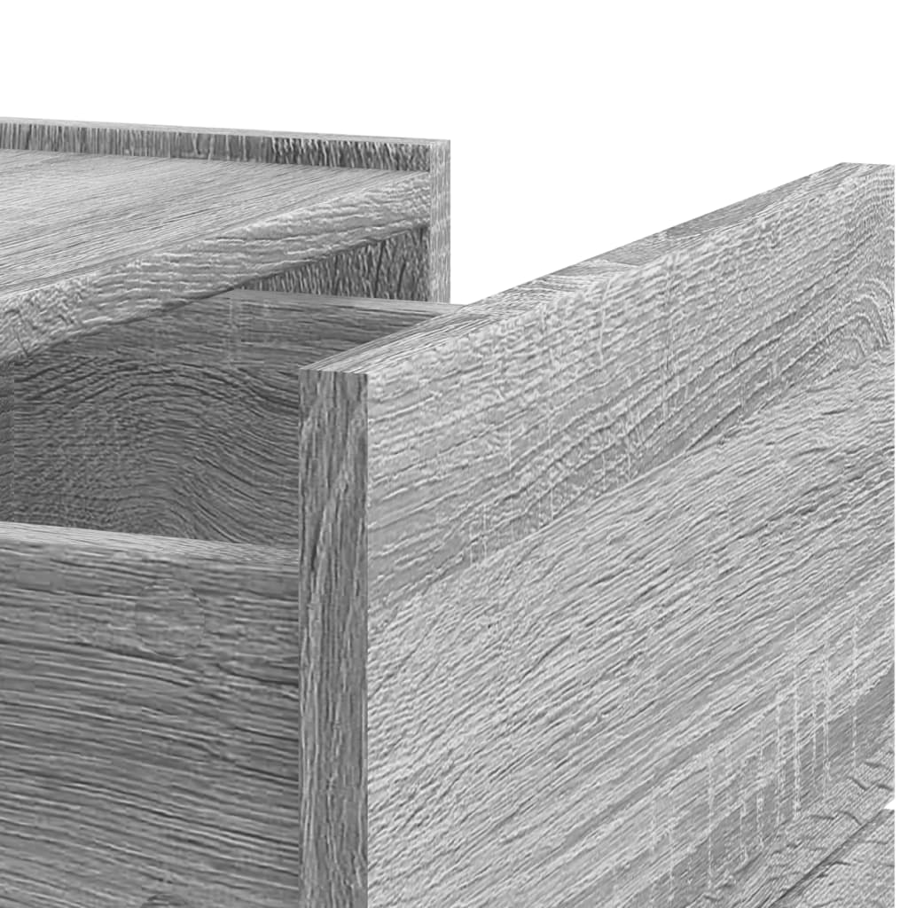Noptiere de perete, 2 buc., gri sonoma, 45x30x35 cm GartenMobel Dekor