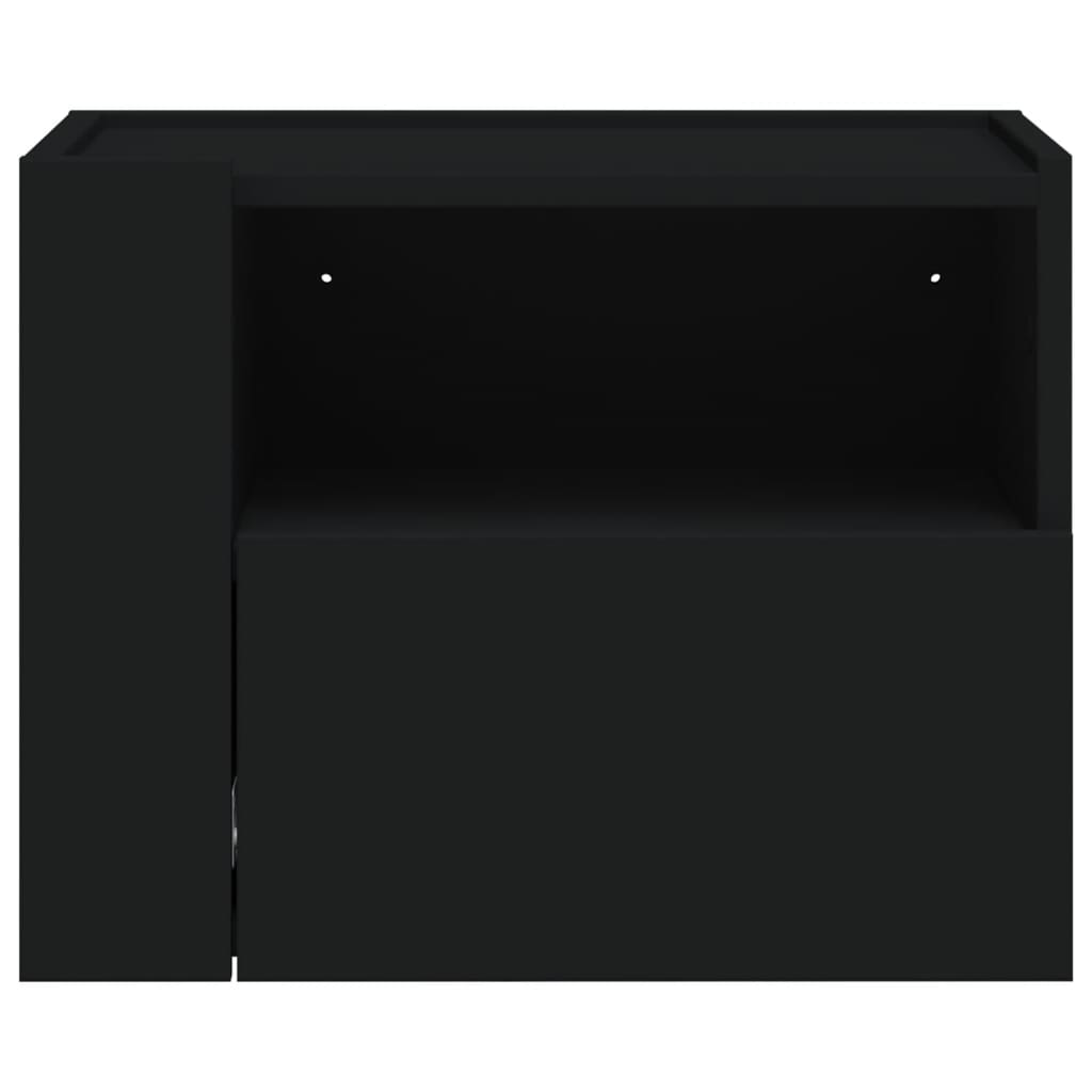 Noptiere de perete, 2 buc., negru, 45x30x35 cm GartenMobel Dekor