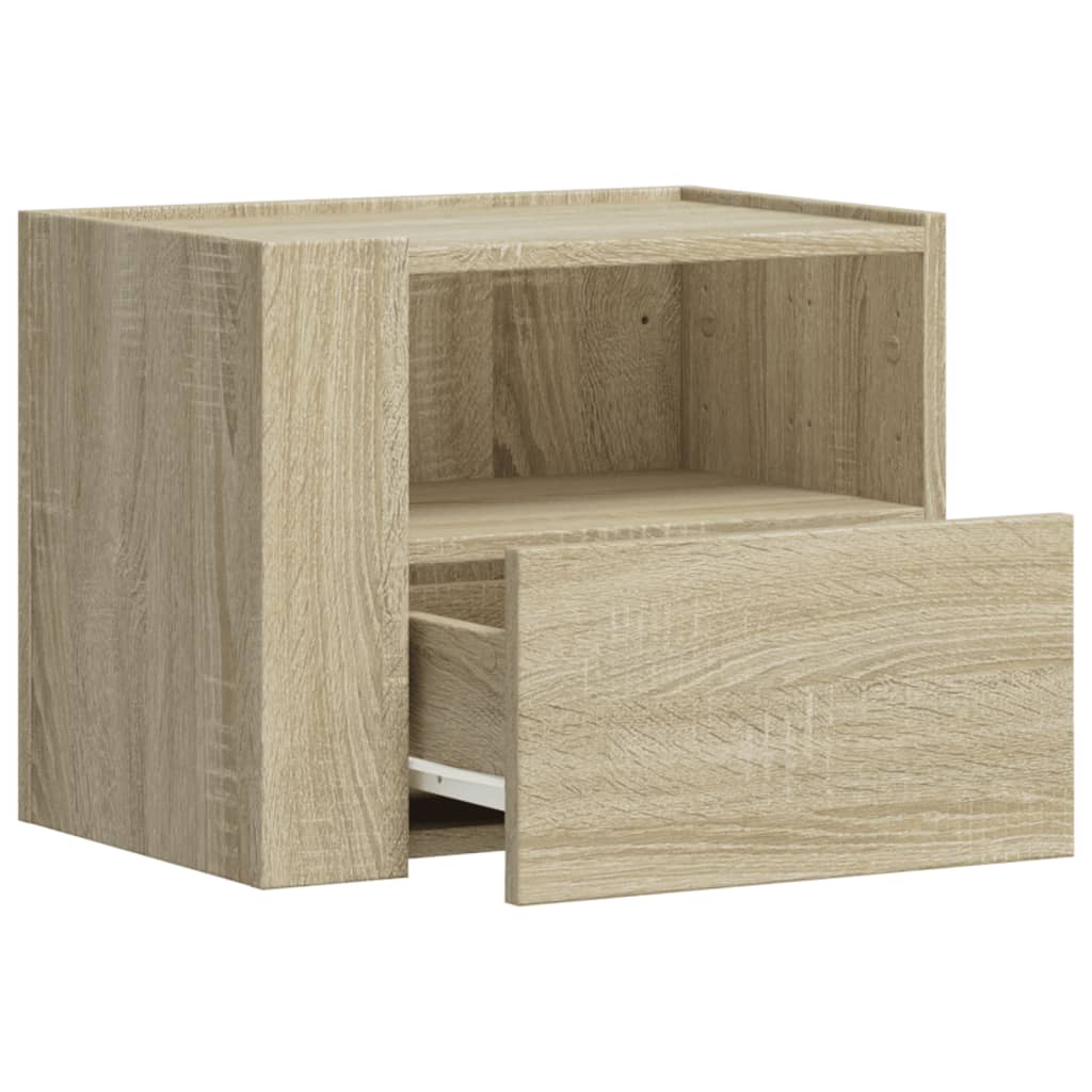 Noptiere de perete, 2 buc., stejar sonoma, 45x30x35 cm GartenMobel Dekor