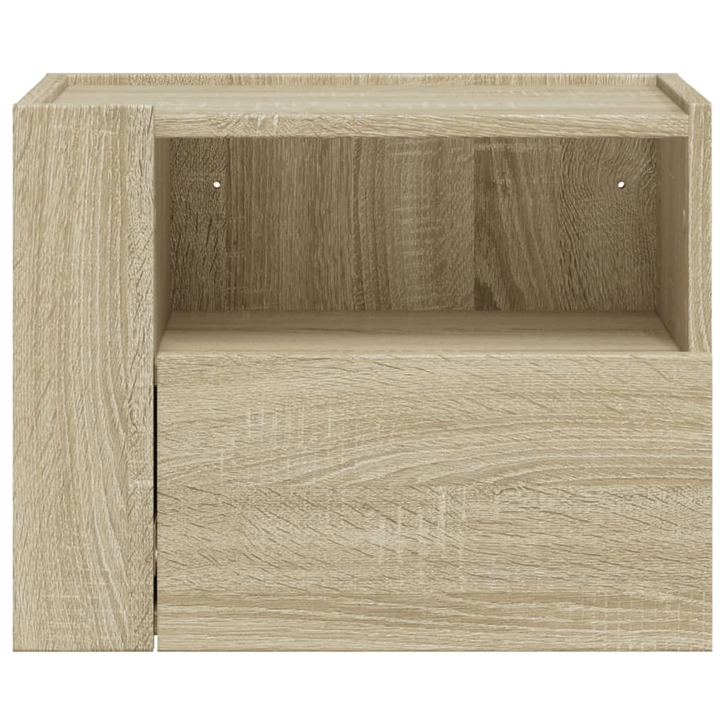 Noptiere de perete, 2 buc., stejar sonoma, 45x30x35 cm GartenMobel Dekor