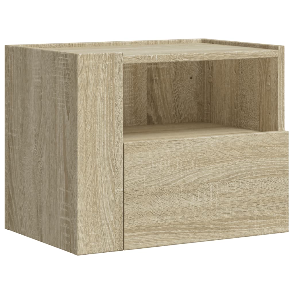 Noptiere de perete, 2 buc., stejar sonoma, 45x30x35 cm GartenMobel Dekor
