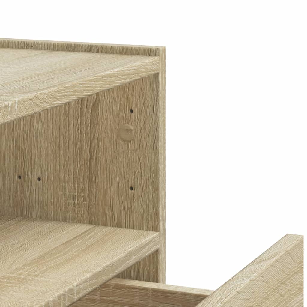 Noptiere de perete, 2 buc., stejar sonoma, 45x30x35 cm GartenMobel Dekor