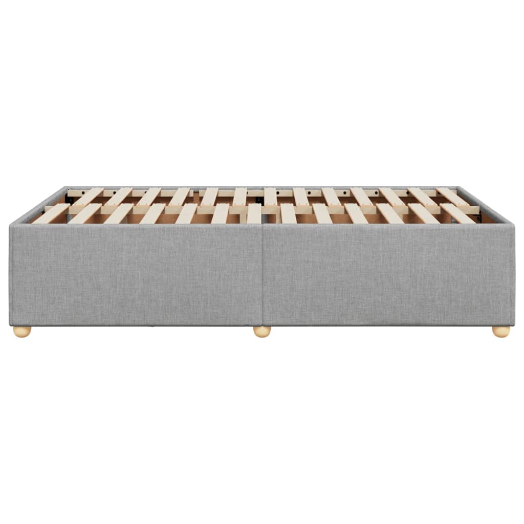 Cadru de pat, gri deschis, 120x190 cm, material textil GartenMobel Dekor