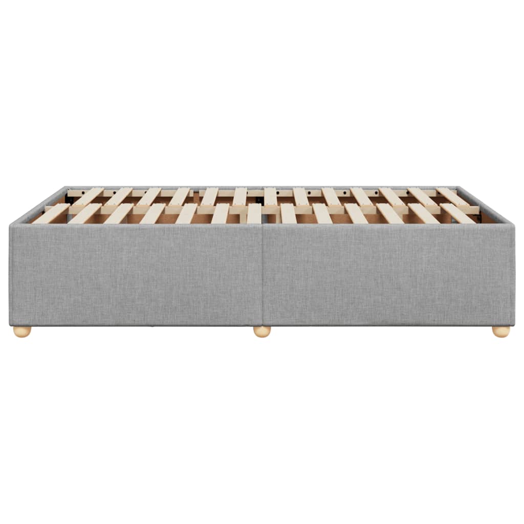 Cadru de pat, gri deschis, 120x200 cm, material textil GartenMobel Dekor