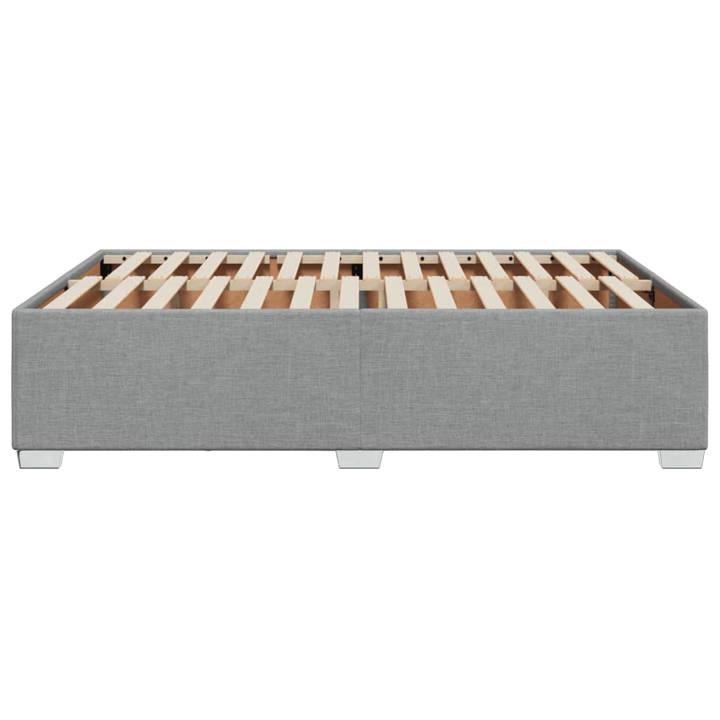 Cadru de pat, gri deschis, 140x190 cm, material textil GartenMobel Dekor