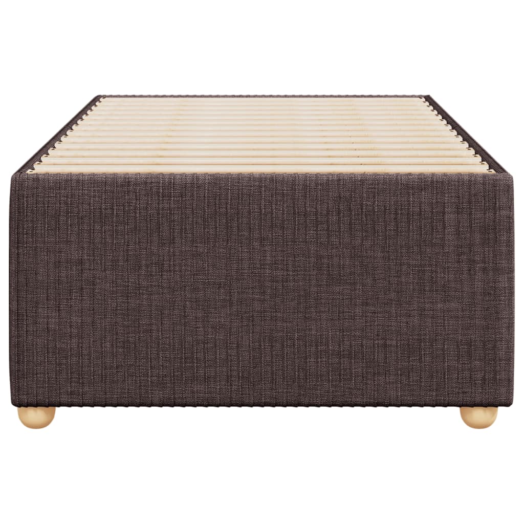 Cadru de pat, maro închis, 90x190 cm, material textil GartenMobel Dekor