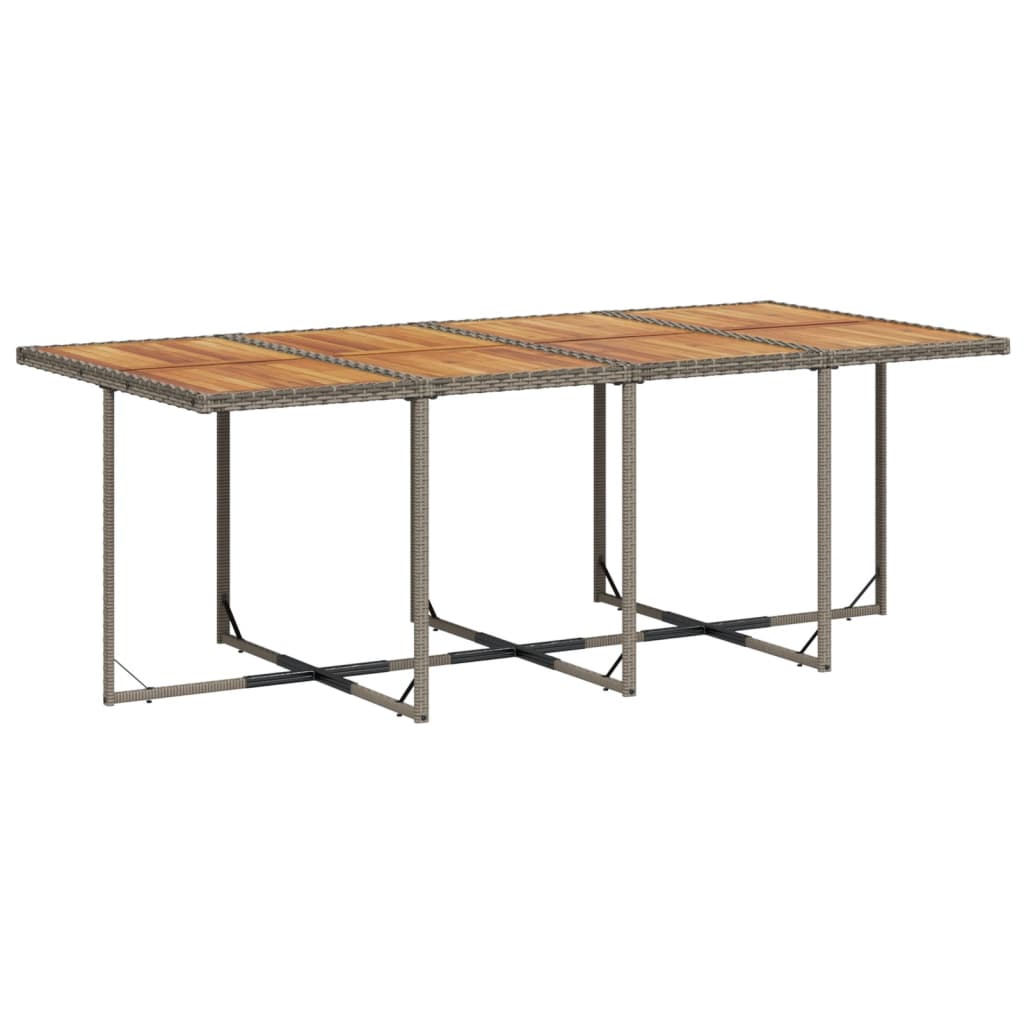 Set mobilier de grădină cu perne, 13 piese, gri, poliratan GartenMobel Dekor