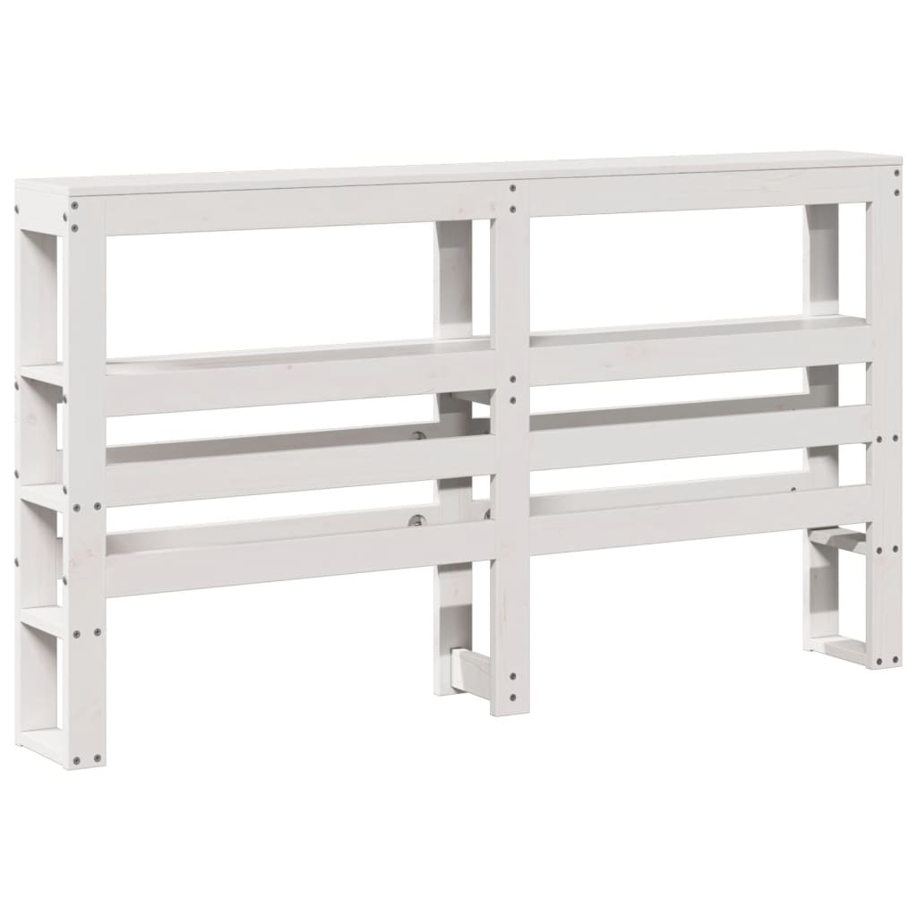 Tăblie de pat cu rafturi, 150 cm, lemn masiv de pin GartenMobel Dekor