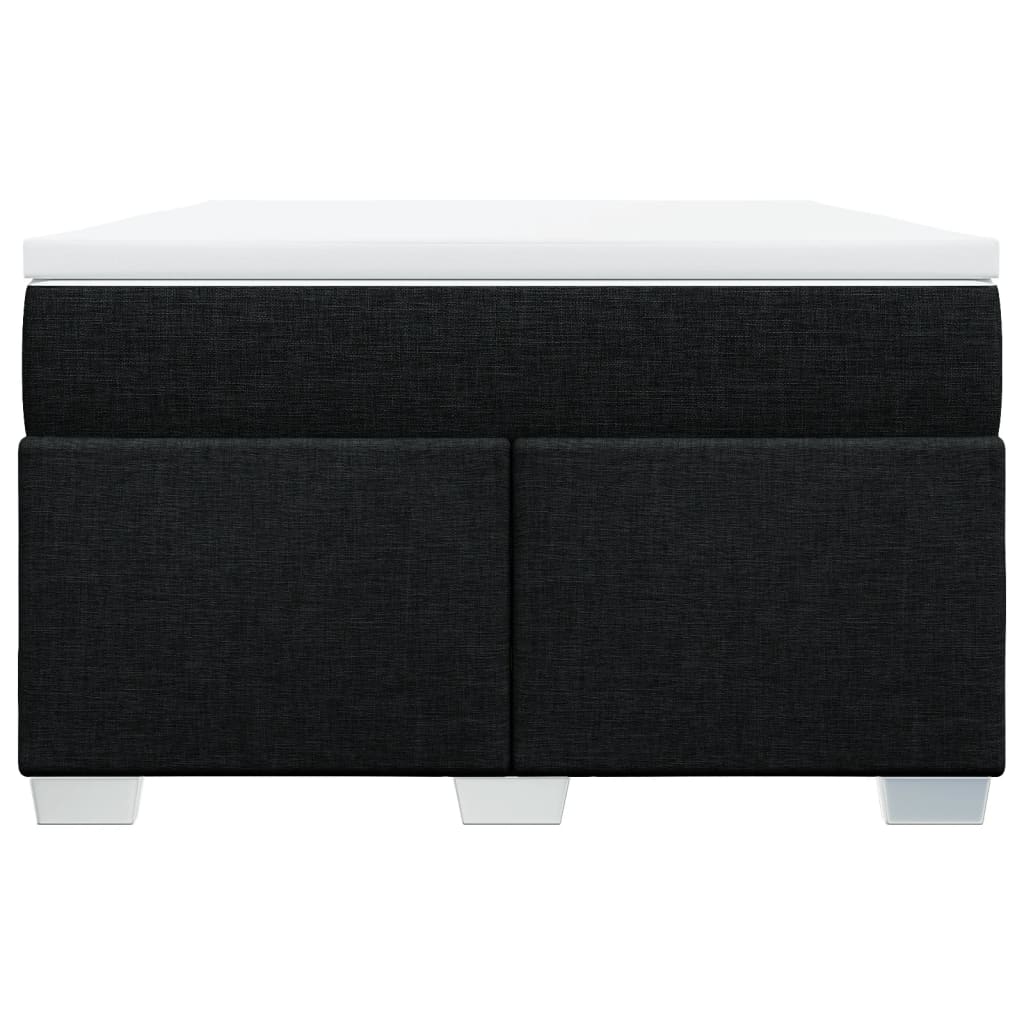 Pat box spring cu saltea, negru, 120x200 cm, textil GartenMobel Dekor