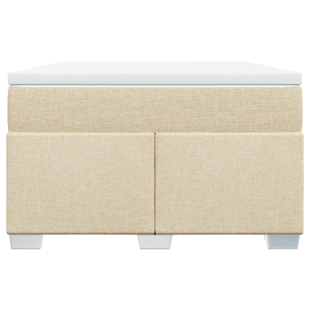 Pat continental cu saltea, crem, 120x190 cm, textil GartenMobel Dekor