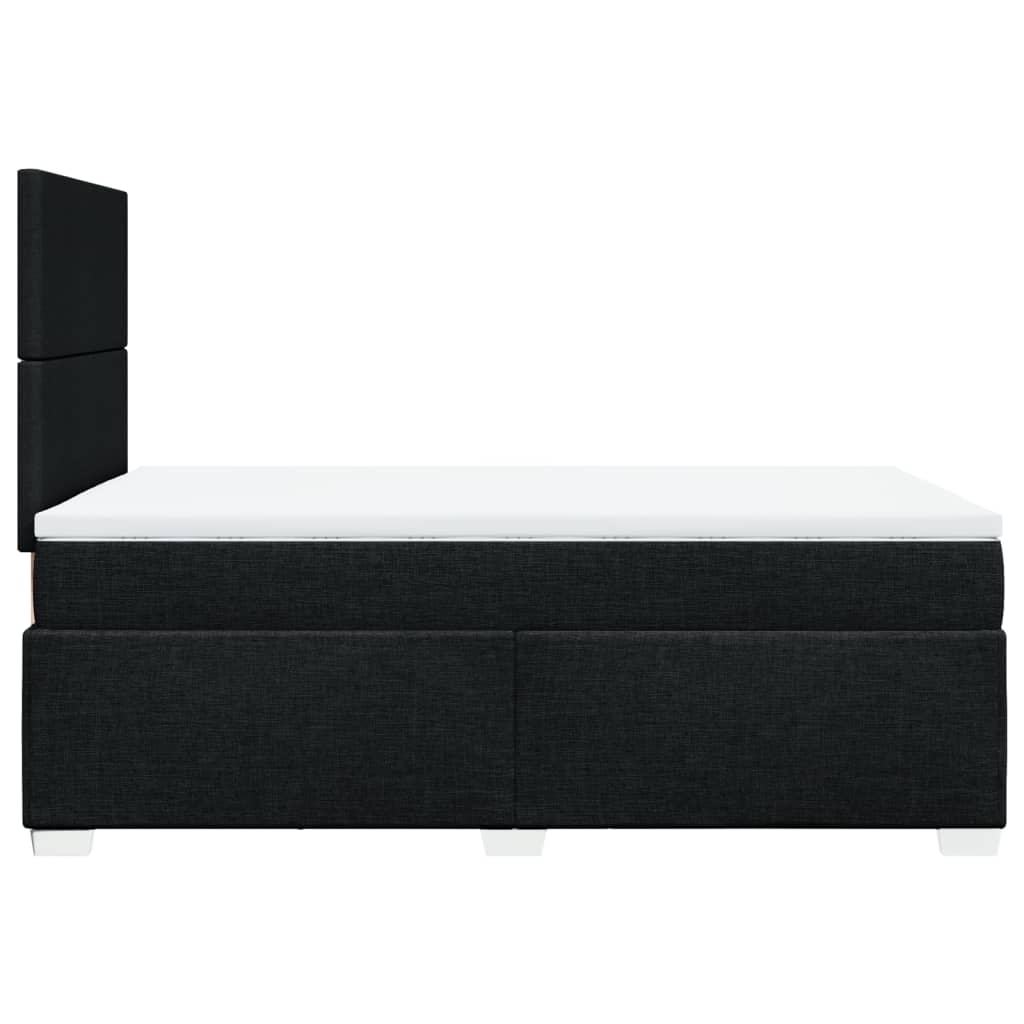 Pat box spring cu saltea, negru, 120x190 cm, catifea GartenMobel Dekor